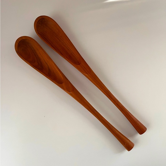 MID CENTURY MODERN DANISH salad servers Dansk?